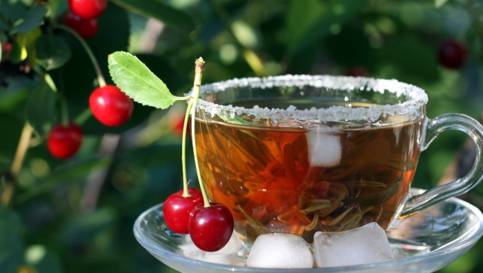 чай из листьев вишни